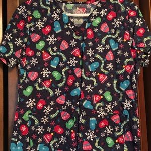Ladies Peaches Scrub Top